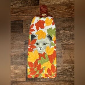 Cat Fall Hanging Kitchen Towel